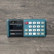 CASIO Personal Mini Calculator Vintage Tested WORKING Japan Teal AD-2S - $18.95