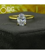 2.50 CTW Oval Cut Moissanite Engagement Ring in S925 Sterling Silver - $272.16 CAD