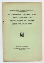 Philip C Duschnes Catalogue 166 1st Editions Inscribed Copies Rare Books - £22.10 GBP