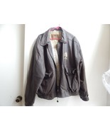 North American Hunting Club Life Member Leather Bomber Jacket Mens Sz. XL - £38.29 GBP