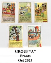 Set of 5 Mickey Mouse Cards - Kuss&#39;s Butter Nut Bread (Circa 1930s)  Group &quot;A&quot; - £50.96 GBP