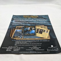 The Lord Of The Rings The Two Towers Advertisement Sheet - $17.81