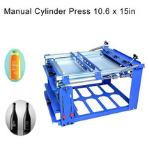 Brand new  Dia 6&quot; Cylindrical Screen Printing Press machine for bottle print DIY - £305.97 GBP