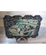 Armenian Decorative Ceramic Tile Hand Painted with Geghard Monastery - $66.55 CAD