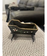 Cast Iron miniature rocking baby cradle for doll house 3 1/2&quot; x 3&quot; x 2&quot; ... - €12,75 EUR