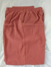 Alfred Dunner Woman Size 18 Proportioned Fancy Brick Rust Pants Slash Pockets - £11.34 GBP