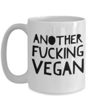 Funny Coffee Mug For Vegan - Another Fucking Vegan - Vegetarian Birthday Gift Fo - £15.61 GBP