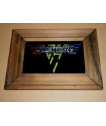 Eddie Van Halen Vintage Rainbow Foil Logo Framed In Wood - $2,789.73 MXN Eddie Van Halen Vintage Rainbow Foil Logo Framed In Wood - $2,789.73 MXN