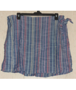 NWT WOMENS $60 cj banks CHAMBRAY BLUE W/ STIRPES WRAP LOOK PULL ON  SKOR... - €28,38 EUR