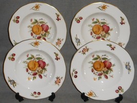 Set (4) Royal Worcester DELECTA PATTERN 8&quot; Rimmed Soup Bowls MADE IN ENG... - £78.21 GBP
