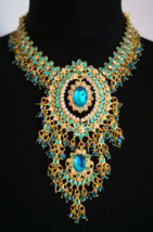 Indian Necklace Women Choker Gold Tone Rhinestone Chunky Ethnic Tribal J... - £27.80 GBP