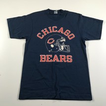 Vintage Chicago Bears T Shirt Mens Medium Navy Blue Champion Tag Made In USA - £29.09 GBP