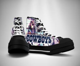 DALLAS COWBOYS Printed Canvas Sneakers SHoes - £31.83 GBP+
