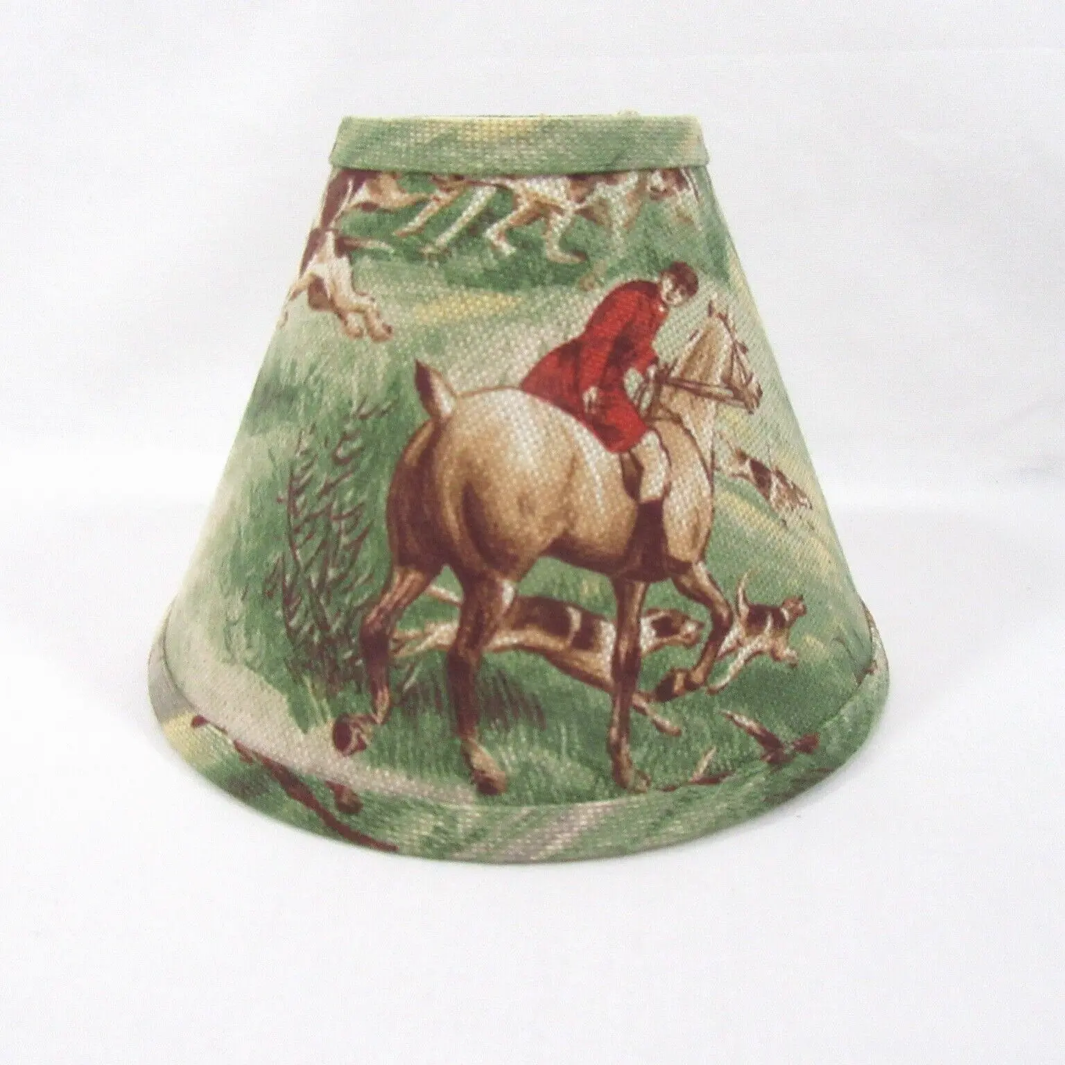 Fox Hunt Horse Equestrian Theme Clip-on Lamp Shade - $46.00