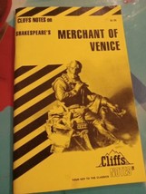 Shakespeare’s Merchant of Venice Cliffs Notes - $4.00