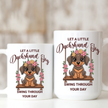 Cute Dachshund Wiener Dog Coffee Mug – Dog Lover Gift, Sausage Puppy Cup... - $11.87+