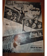 Vintage Top of The Town Universal Movie Print Magazine Advertisement 1937 - $6.82 CAD