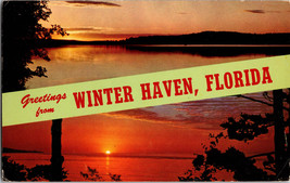 Greetings from Winter Haven, Florida, Vintage Postcard Postmarked 1968 - £4.40 GBP