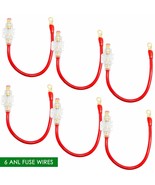 6X High Quality 4 ga AWG RED Power Cable OFC With AGU Inline Fuse Holder... - £108.12 GBP
