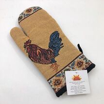 Rooster Oven Mitt Raa Kha 12x6 inches NWT 70% Cotton 30% Polyester - $5.93