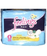 Feelings Super Soft &amp; Fresh Regular Flow With Wings Maxi Pads 1pk 8ct Al... - $6.81