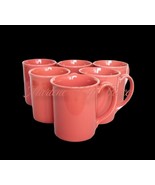 Corning 6 Salmon/Coral/Peach/Pink. Coffee/Tea Mugs - €21,15 EUR