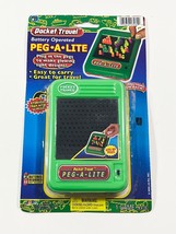 Pocket Travel Battery Operated Peg A Lite with Lite Up Board Green ~ BRAND NEW - $9.27