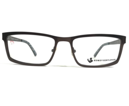 Rowdy Gentleman Craw Daddies Brown Eyeglasses Frames Blue Rectangular 53-17-140 - £43.98 GBP