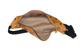 MCM Visetos Cognac Leather Fanny Pack Belt Bag Made in Korea image 6