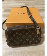Louis Vuitton Monogram Marly Bandouliere Crossbody Shoulder Bag Brown MB... - $425.99