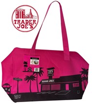 NEW  Trader Joe&#39;s  Insulated Reusable Shopping Bag 8 Gallons  Pink  Joes - £13.73 GBP