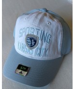  Adidas MLS Kansas City Sporting Soccer Hat Cap Curved Visor Size S/M - £19.47 GBP
