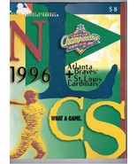 1996 NLCS Game program Atlanta Braves St Louis Cardinals MLB NL Champion... - $64.54 CAD