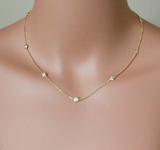 Entic 925 sterling silver cz bead cute women choker 40 5cm extend silver chain necklace thumb200