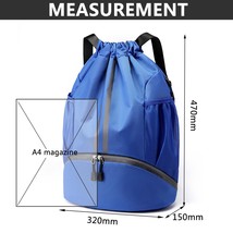 Outdoor Sports Bag Women&#39;s Drawstring Basketball Backpack for Men Male Cycling H - £66.79 GBP