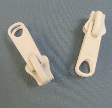Zipper Slider, YKK Vislon, Double Metal Pull Tab, #8, White, 2 Pc. - $182.12 MXN