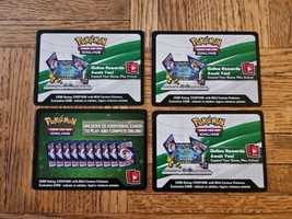 Lot of 4 Pokemon TCG Rebel Clash Online Booster Pack Redemption Cards Unused - £1.48 GBP