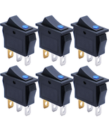mxuteuk 6pcs 12V Rocker Switch Boat Toggle Switch Blue LED Light Illumin... - $243.20 MXN