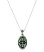 Montana Silversmiths Filigree Oval Medallion Silver - £19.65 GBP