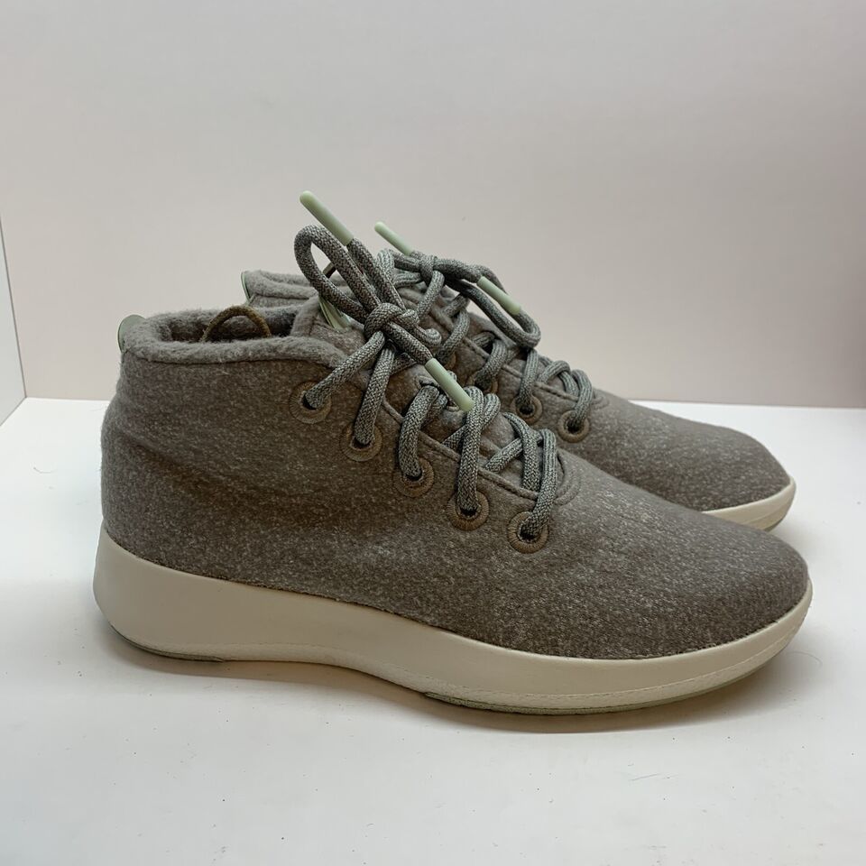 Primary image for Allbirds WRU Wool Runners Up Size 8 Women’s Grey High Top Ankle Boots Shoes EUC