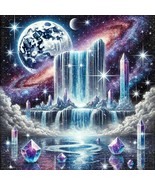 5D Diamond Painting - Enchanting Galaxy Waterfall - Instant Download  - $10.47 CAD
