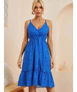 Polka Dot Ruffle Hem Mini Cami Dress - $37.52 CAD