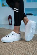 Women&#39;s White Black Shadow Model Sneakers - £47.19 GBP