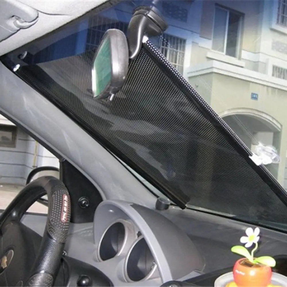 1PC 50*125 Auto Retractable Side Window Car Sun Shade Curtain Windshield - £11.77 GBP+