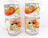 Lot 4 Vintage 1978 McDonalds Garfield Coffee Cups Mugs Jim Davis Collect... - $19.79