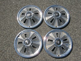 Factory original 1966 Ford Mustang 14 inch hubcaps wheel covers - £55.77 GBP