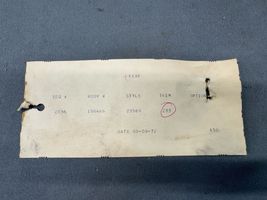 1972 Pontiac GTO LeMans Tempest Back Rear Seat Factory Build Sheet Trim ... - $72.72