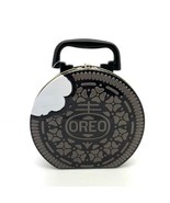 Oreo Tin Lunchbox Bag Plastic Handle 6-2/8” x 5-6/8” - £7.88 GBP