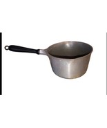 Vintage Club Hammered Aluminum 2 Qt Sauce Pan Pot Wood Handle 7&quot; Diamete... - $33.73 CAD