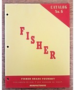 Vintage 1950s Fisher Brass Foundry Catalog No. 6 &amp; Price List - Great Cond - £14.22 GBP
